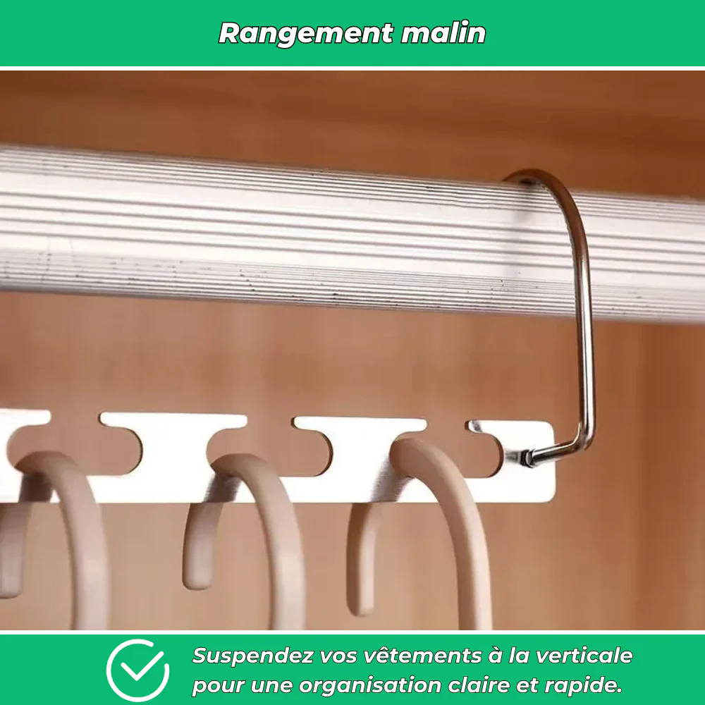 SlimDress – Organisateur de cintres, la solution gain de place instantanée - Image 4