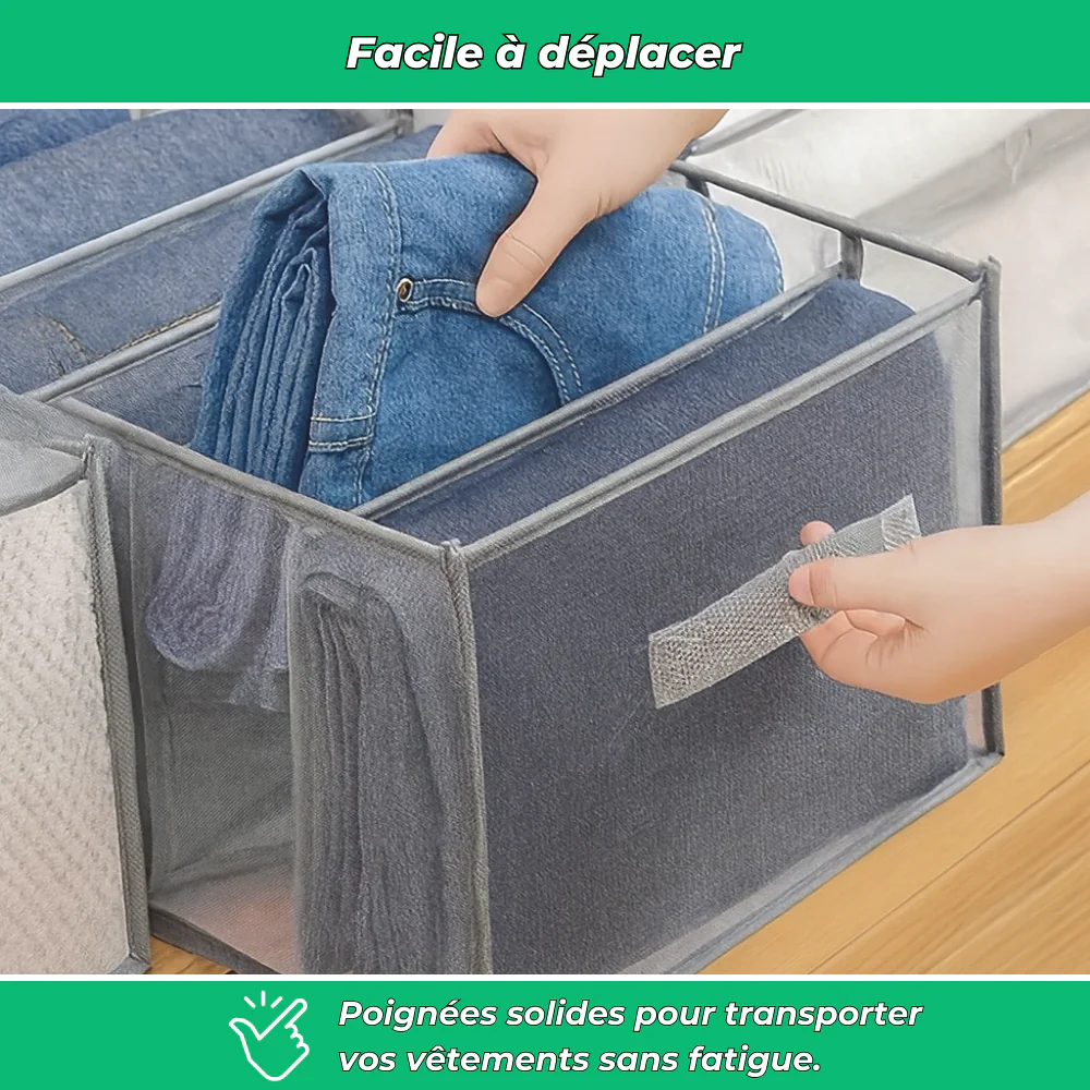 Organisateur de vêtements pliable à 7 compartiments - Image 5