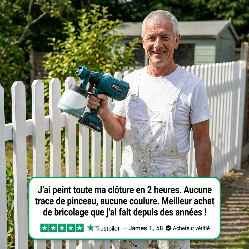 P70 PRO | Pistolet de Peinture Professionnel à Batterie | Élu produit de l'année - Image 6