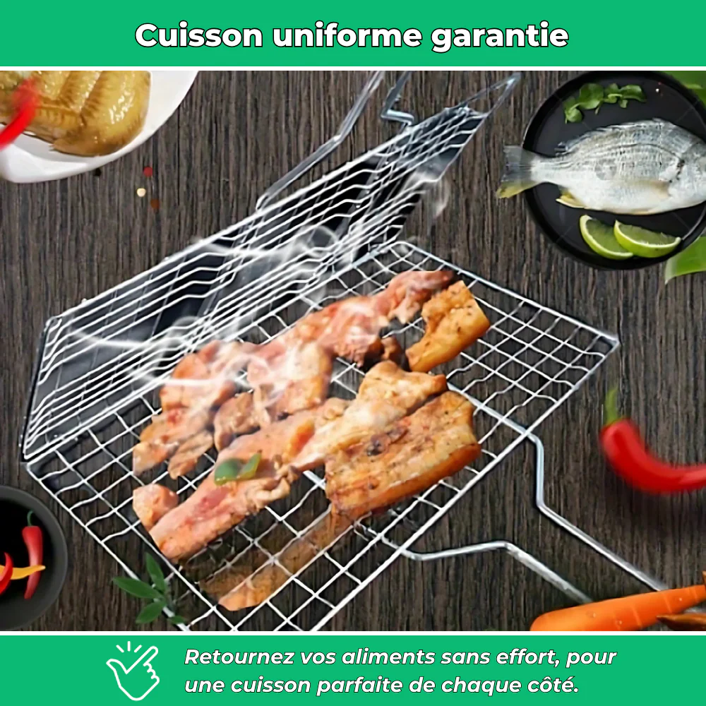 Panier de cuisson barbecue rotatif en acier inoxydable - Image 3