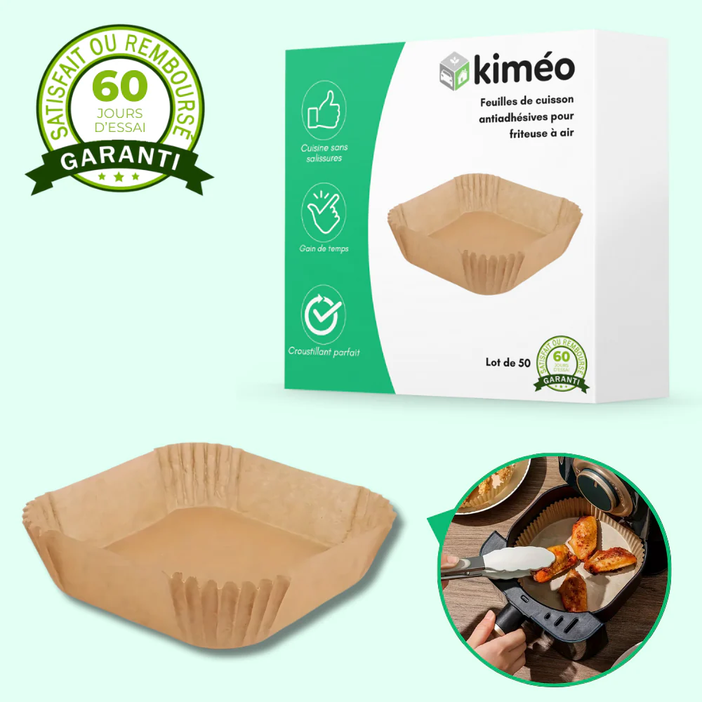 Papier cuisson pour Air Fryer (lot de 50) - Image 2
