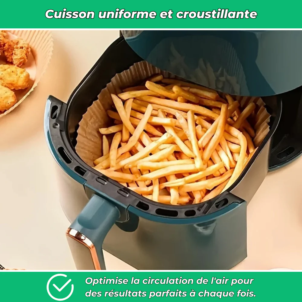 Papier cuisson pour Air Fryer (lot de 50) - Image 4