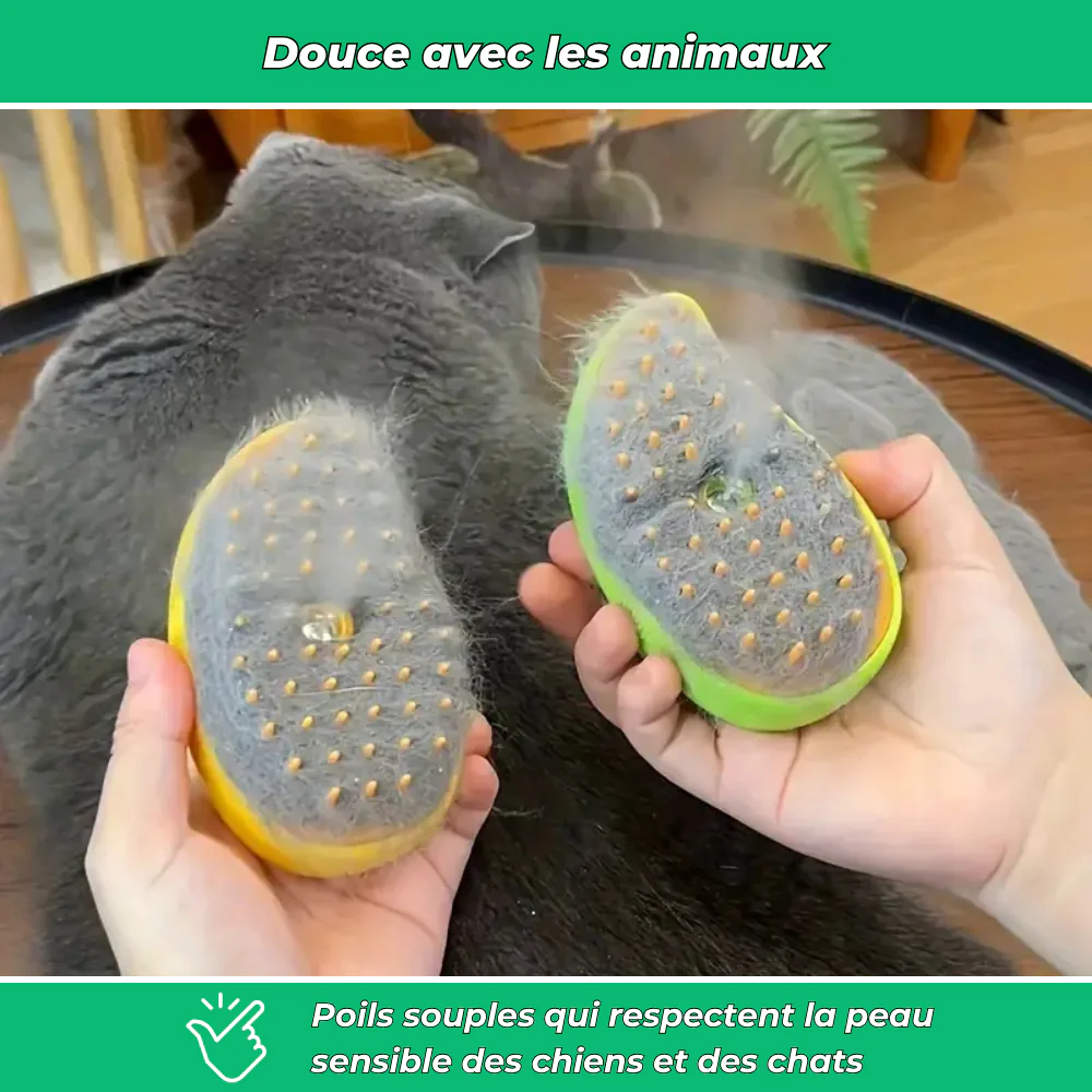 Brosse démêlante PetiBrosse pour chiens et chats – Élimine nœuds et poils morts - Image 4