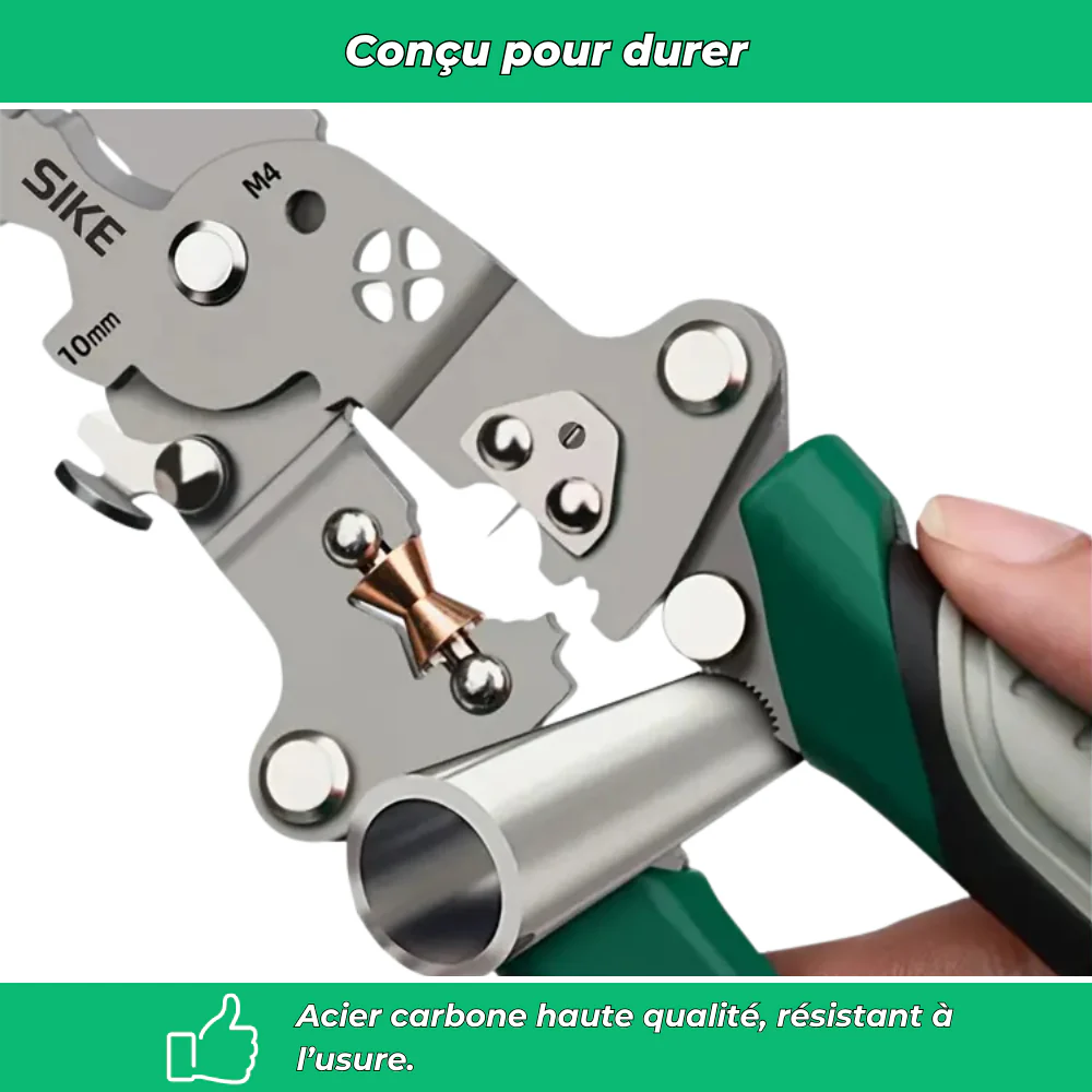 Pince multifonction électrique 3-en-1 – Coupe, Dénudage et Sertissage fils en acier carbone - Image 5