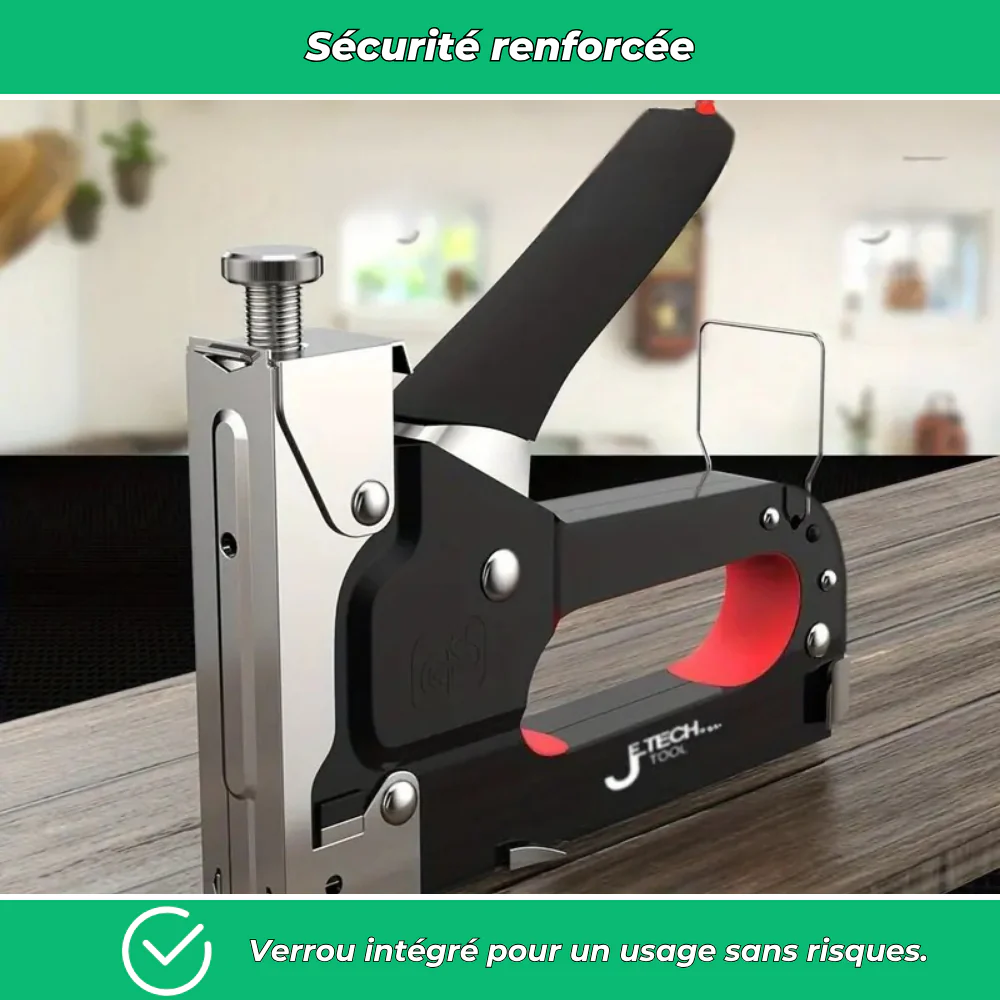 Pistolet à clous manuel 4-en-1 robuste sans électricité pour bricolage, meubles et construction - Image 5