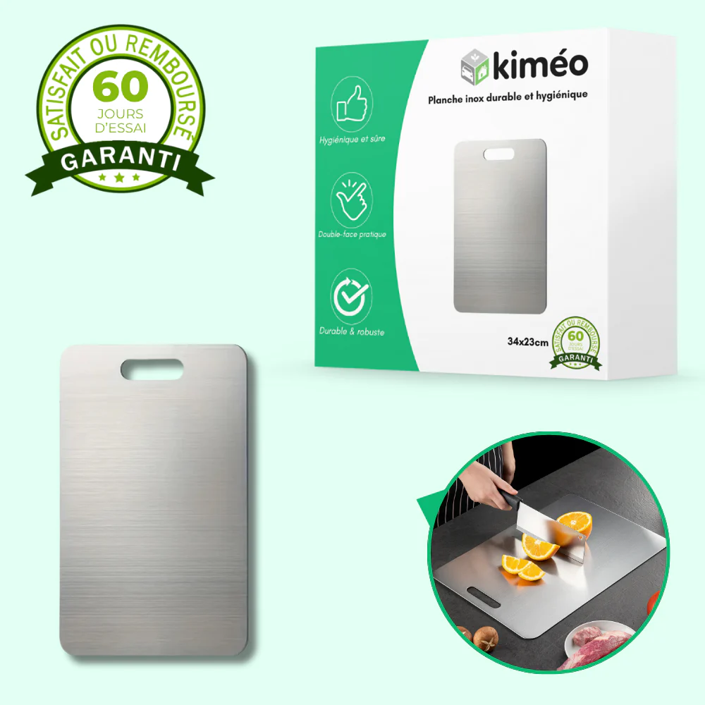 PureCut™ | Planche à découper en titane anti-bactérienne | Durable et hygiénique - Image 2