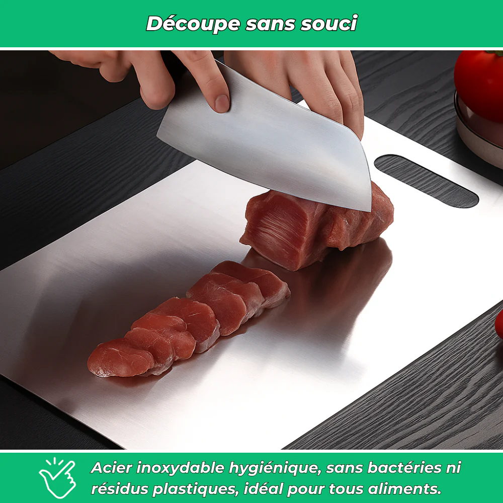 PureCut™ | Planche à découper en titane anti-bactérienne | Durable et hygiénique - Image 3