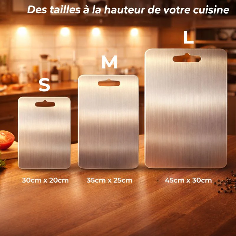 PureCut™ | Planche à découper en titane anti-bactérienne | Durable et hygiénique - Image 6