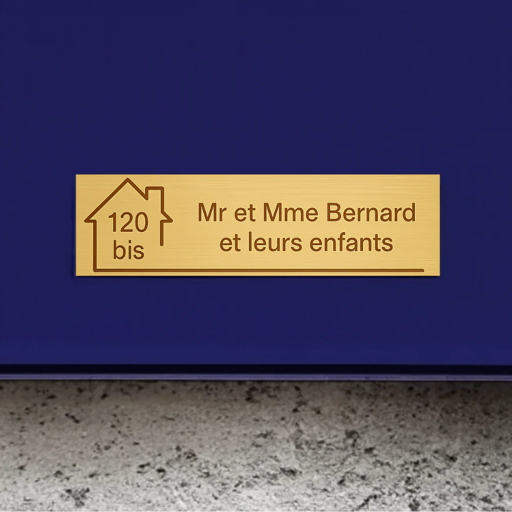 Plaque boite aux lettres personnalisée | Gravure aluminium professionnelle durable - Image 3
