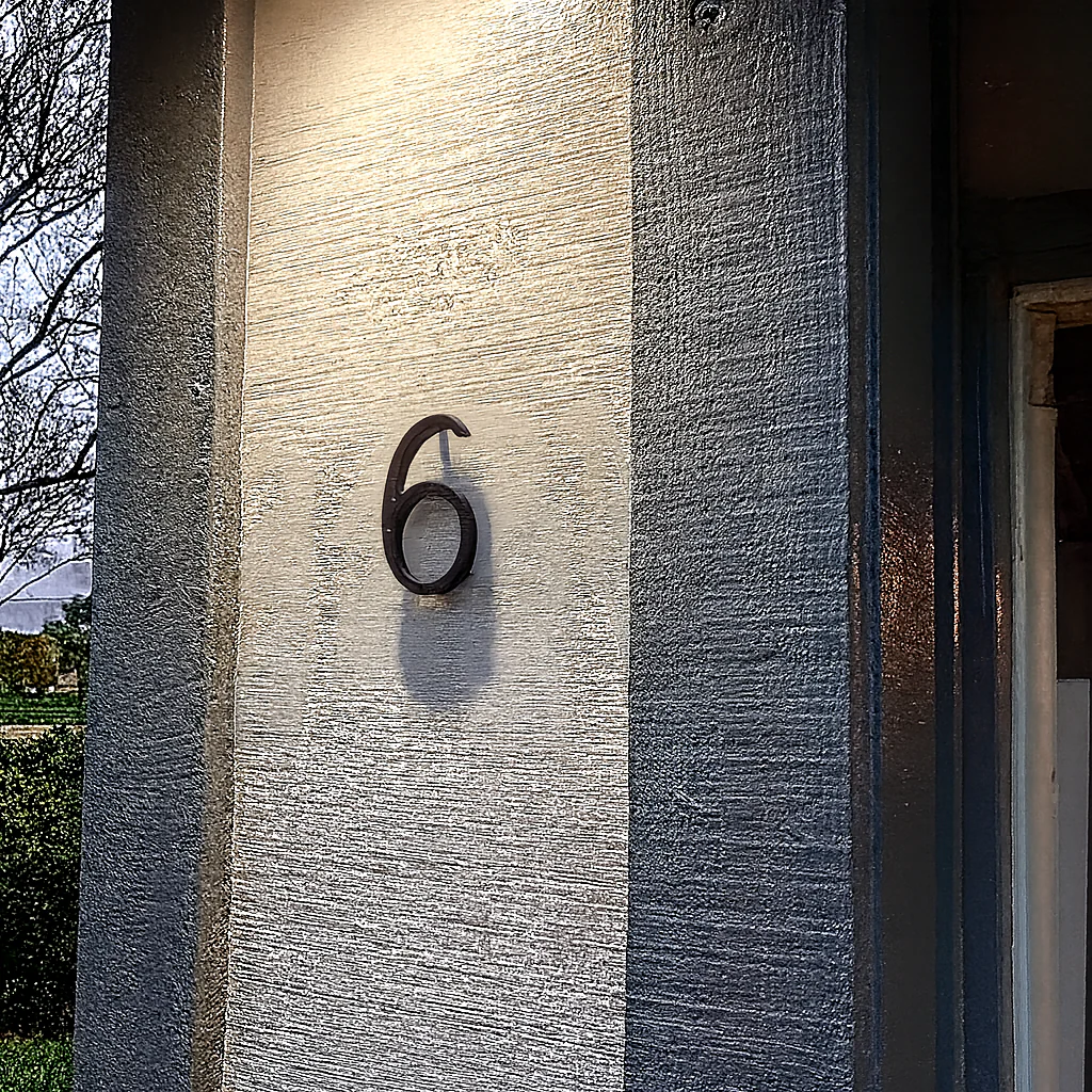Plaque numéro maison à fixer en acier inoxydable - noir moderne extérieure - Image 11