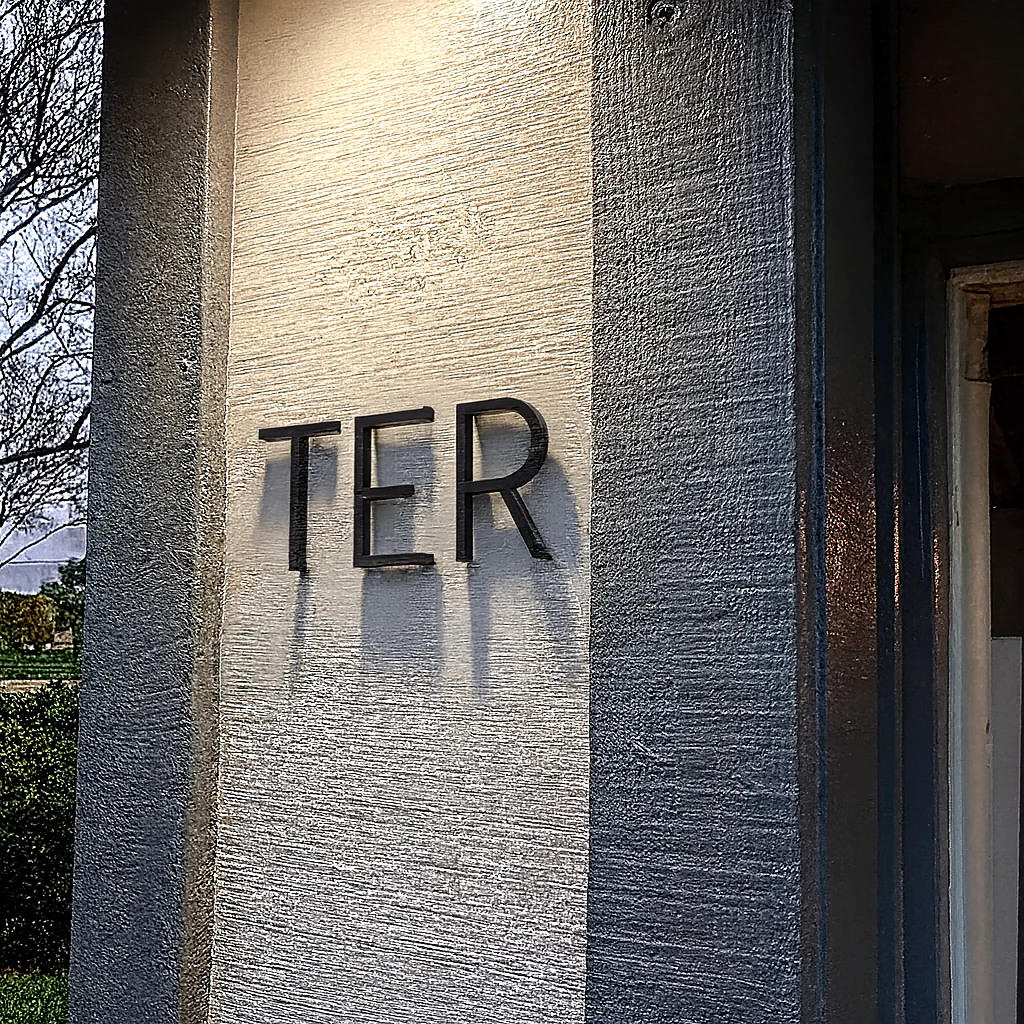 Plaque numéro maison à fixer en acier inoxydable - noir moderne extérieure - Image 17
