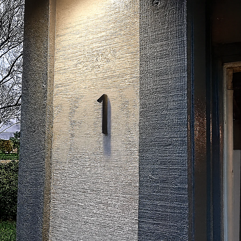 Plaque numéro maison à fixer en acier inoxydable - noir moderne extérieure - Image 7
