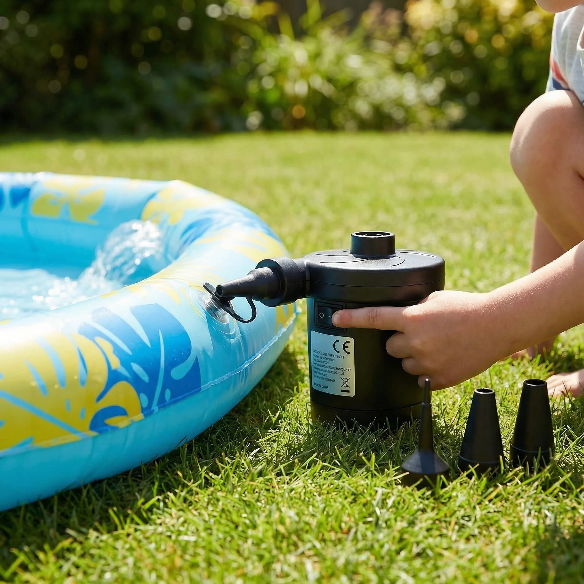 Pompe à Air Électrique Portable pour Matelas, Piscines et Gonflables – Gonflage Rapide & Compacte - Image 2