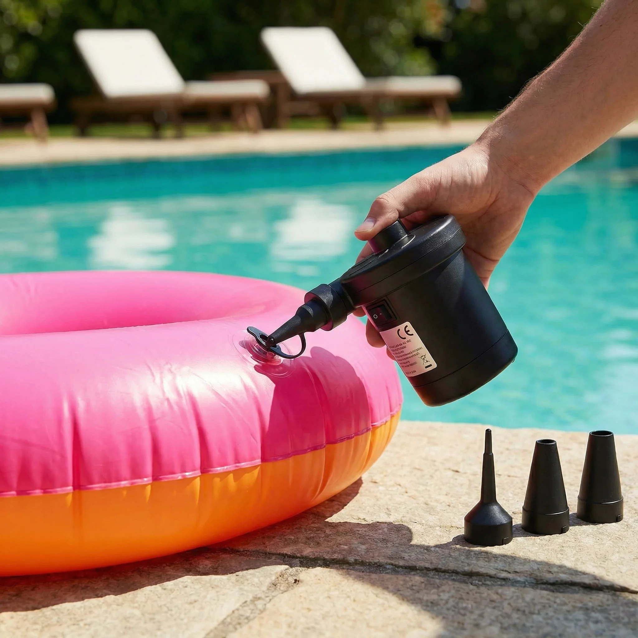 Pompe à Air Électrique Portable pour Matelas, Piscines et Gonflables – Gonflage Rapide & Compacte - Image 3