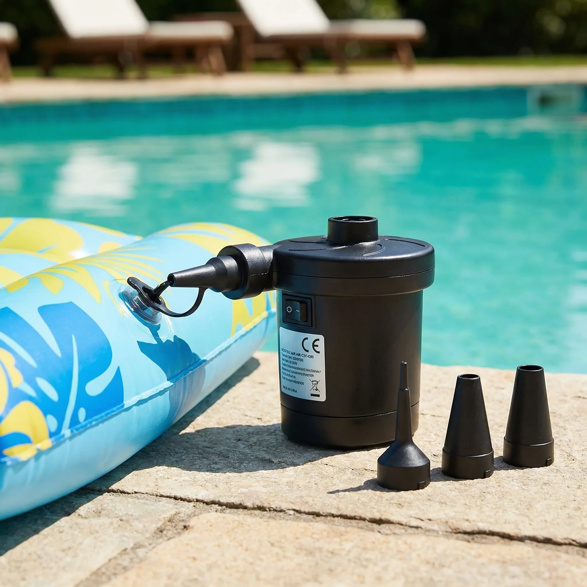 Pompe à Air Électrique Portable pour Matelas, Piscines et Gonflables – Gonflage Rapide & Compacte - Image 4