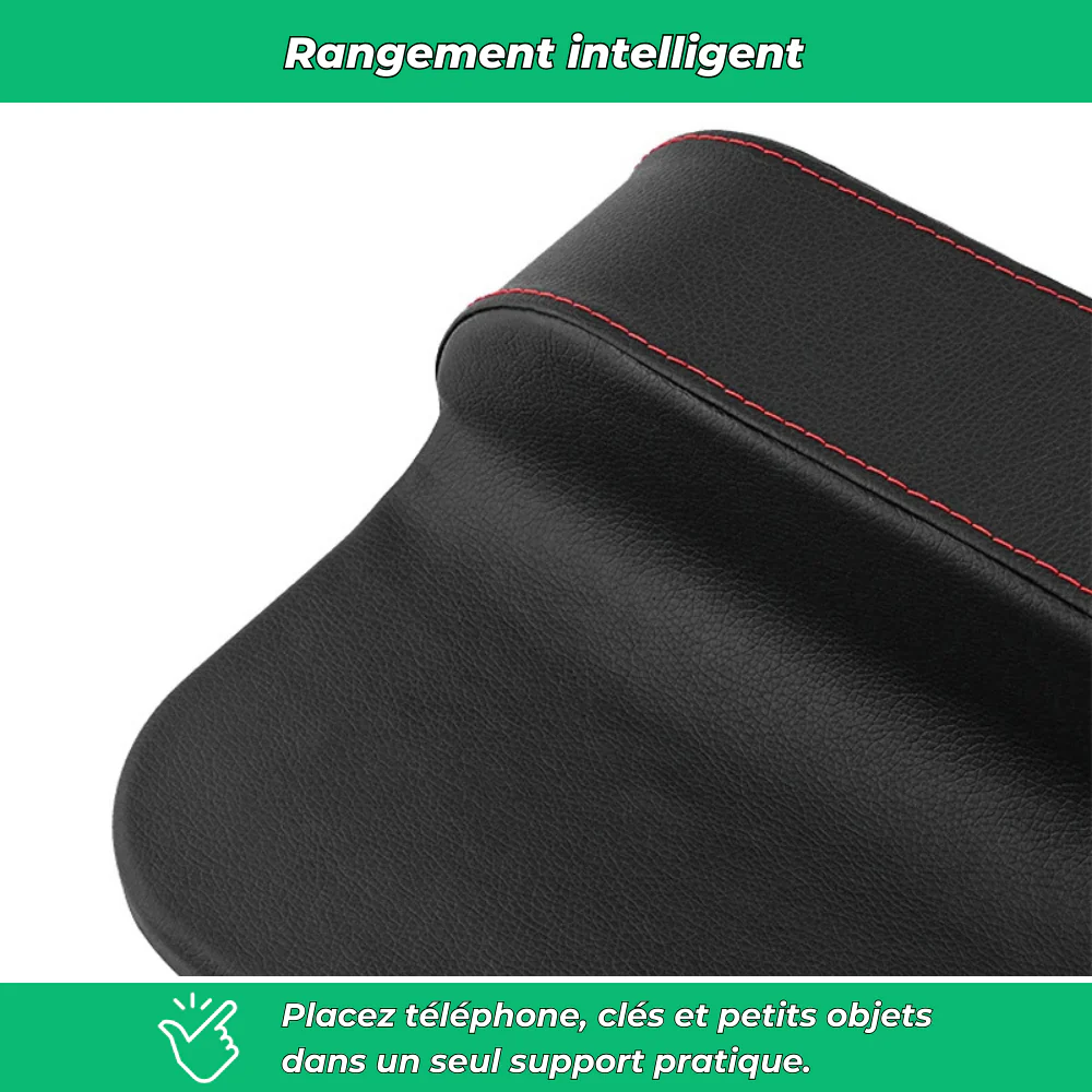 Porte-gobelet voiture double avec rangement intégré - Image 5