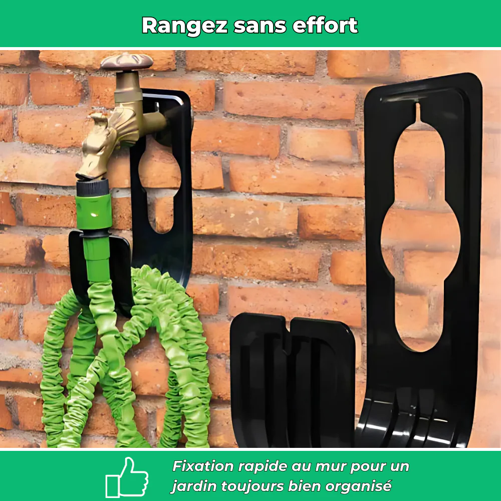 Porte-Tuyau Mural Extensible – Support Robuste pour Tuyau d’Arrosage - Image 3