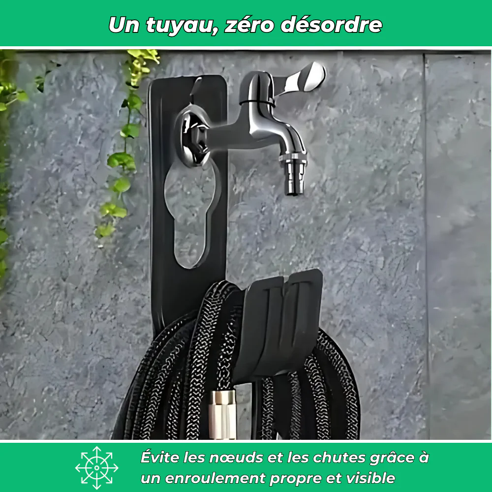 Porte-Tuyau Mural Extensible – Support Robuste pour Tuyau d’Arrosage - Image 4