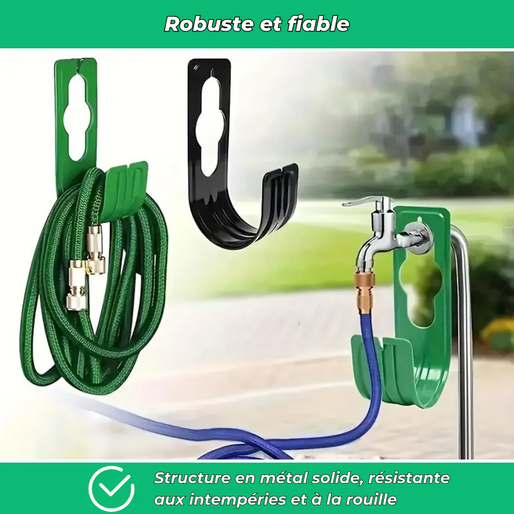 Porte-Tuyau Mural Extensible – Support Robuste pour Tuyau d’Arrosage - Image 5