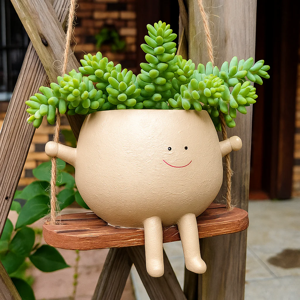 Pot de Fleurs Suspendu Design – Décoration de Jardin et Intérieur Élégante et Unique