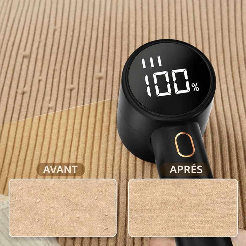 Rasoir anti peluche USB rechargeable avec affichage numérique – Portable, moteur puissant 3 vitesses - Image 4