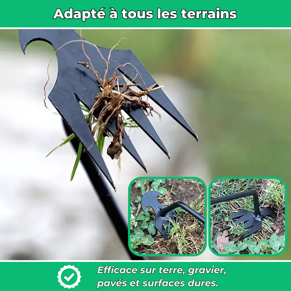 Râteau de Désherbage – Outil Multifonction pour Éliminer les Mauvaises Herbes efficacement - Image 4