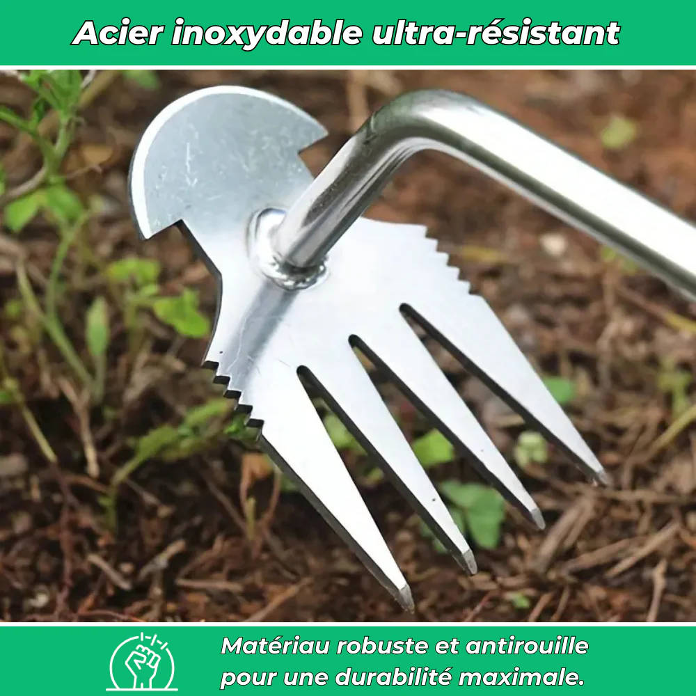 Râteau de Désherbage – Outil Multifonction pour Éliminer les Mauvaises Herbes efficacement - Image 5