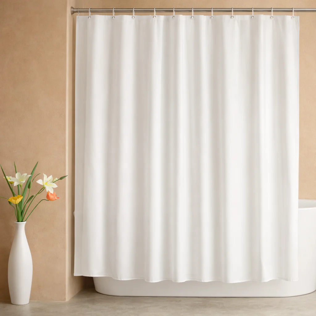 Rideau de Douche en Tissu Résistant à l’Eau et à la Moisissure – 180x200 cm Lavable - Image 3