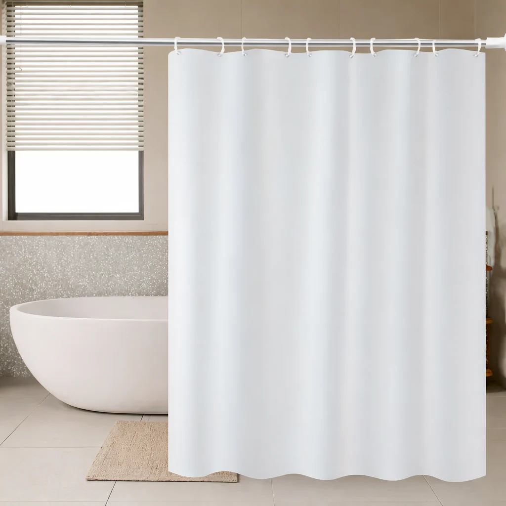 Rideau de Douche en Tissu Résistant à l’Eau et à la Moisissure – 180x200 cm Lavable - Image 4