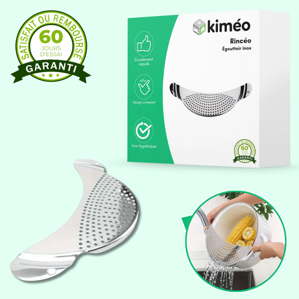 Rincéo – Égouttoir inox pour légumes et fruits - Image 2