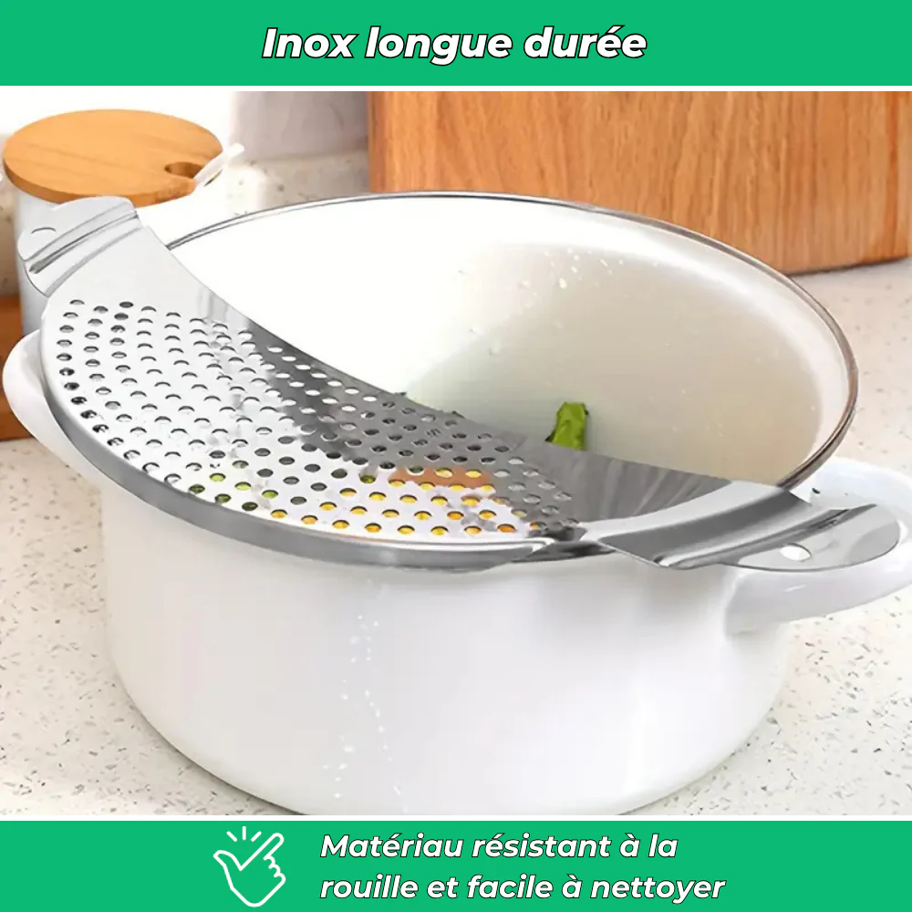 Rincéo – Égouttoir inox pour légumes et fruits - Image 4