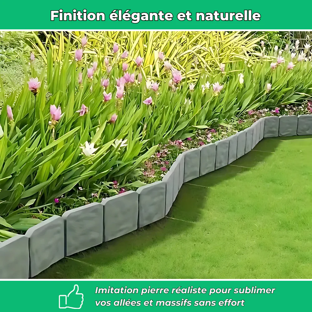 RockEdge - Délimitation souple pour parterre et allée (Lot de 10) - Image 3