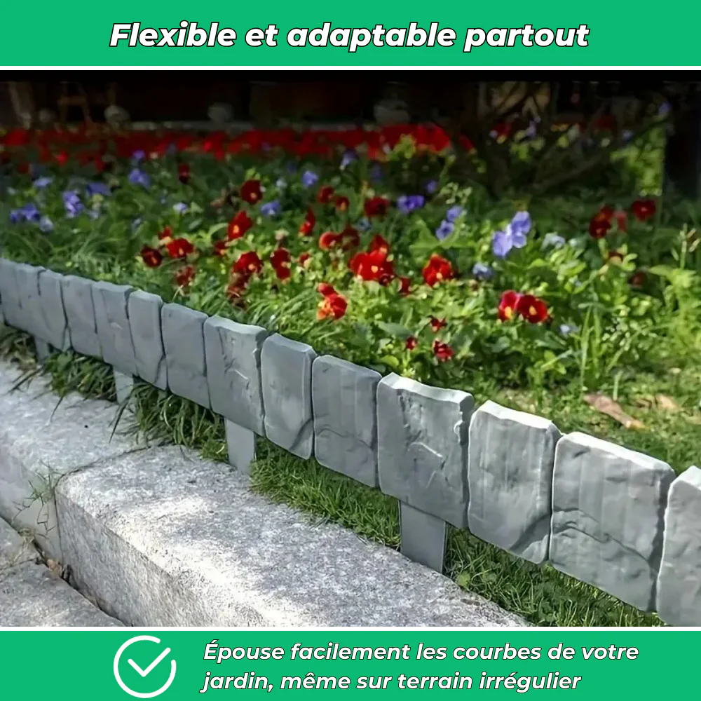 RockEdge - Délimitation souple pour parterre et allée (Lot de 10) - Image 4
