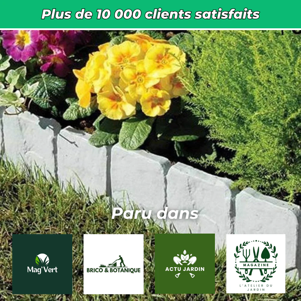 RockEdge - Délimitation souple pour parterre et allée (Lot de 10) - Image 6