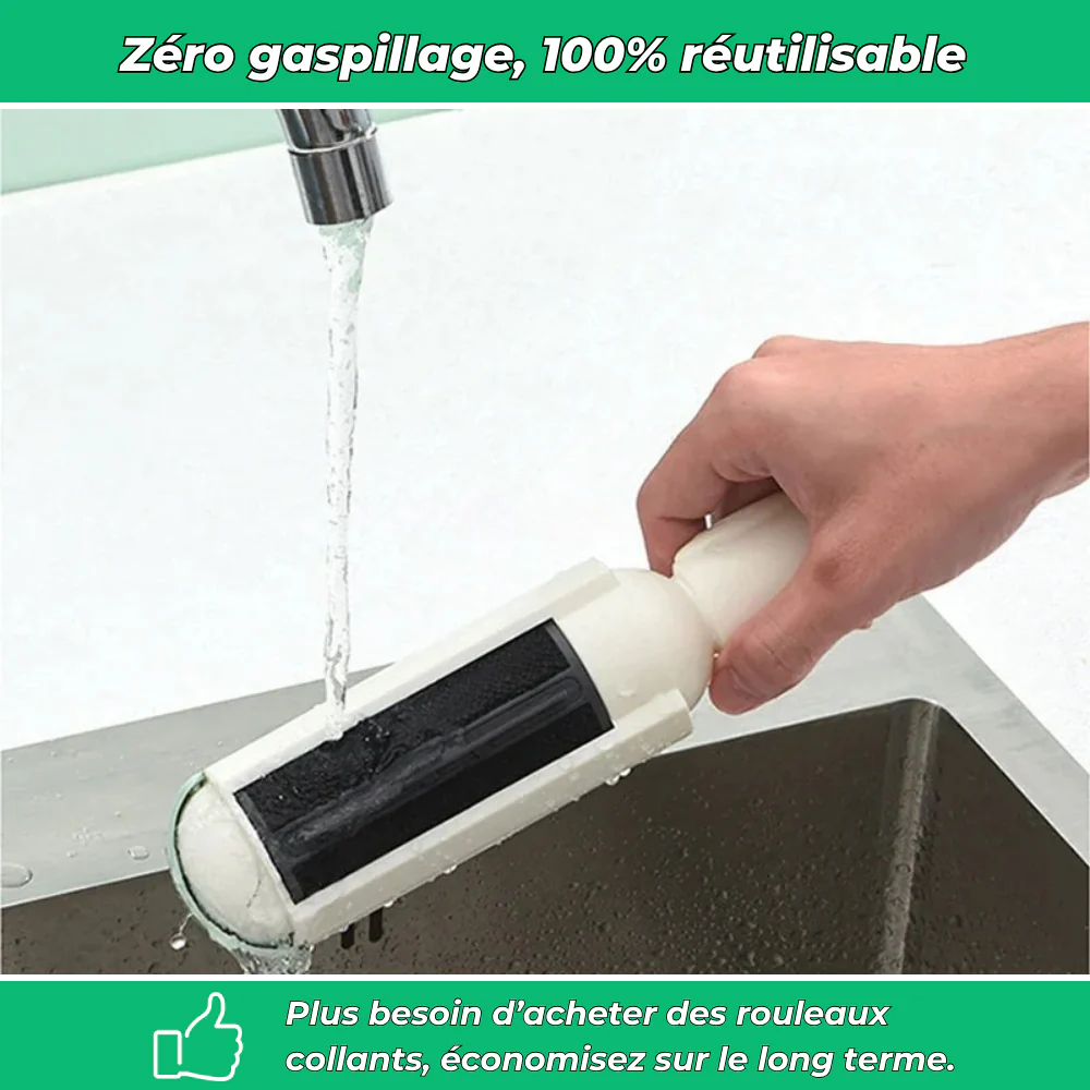Rouleau RolliPet anti-poils d’animaux – Réutilisable et lavable pour textiles et meubles - Image 5