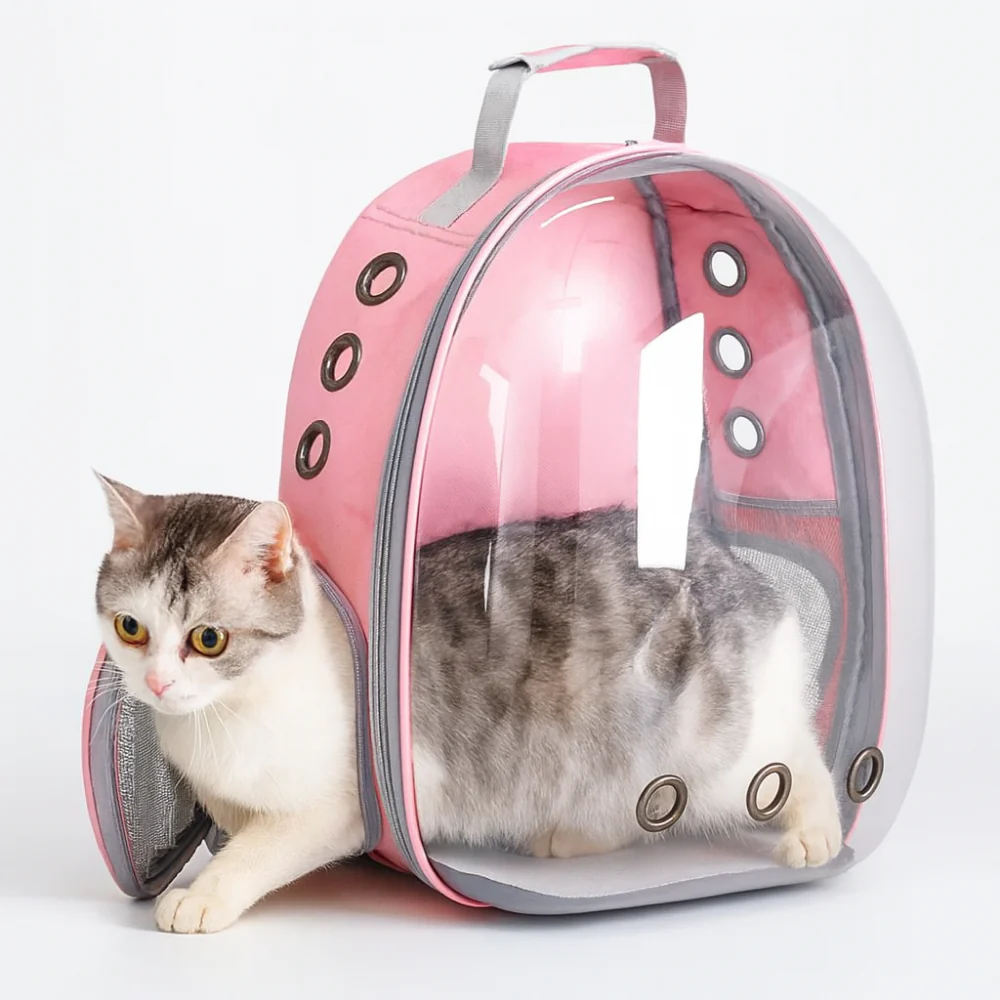 Sac à dos respirant pour chat – Fenêtre transparente et confort de transport