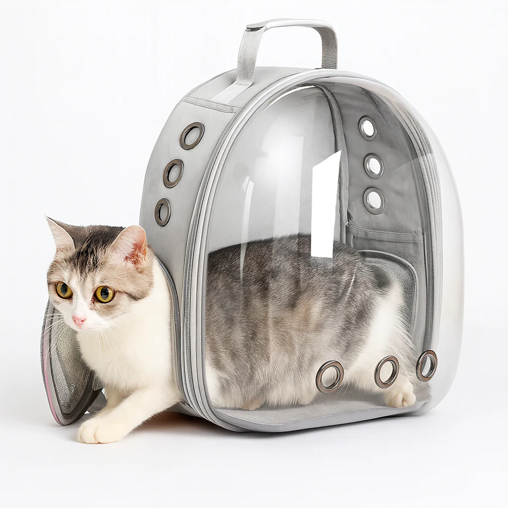 Sac à dos respirant pour chat – Fenêtre transparente et confort de transport - Image 12