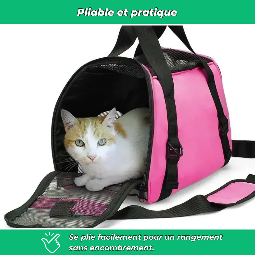 Sac de transport pliable pour chat et petit animal – Portable et facile à ranger - Image 3