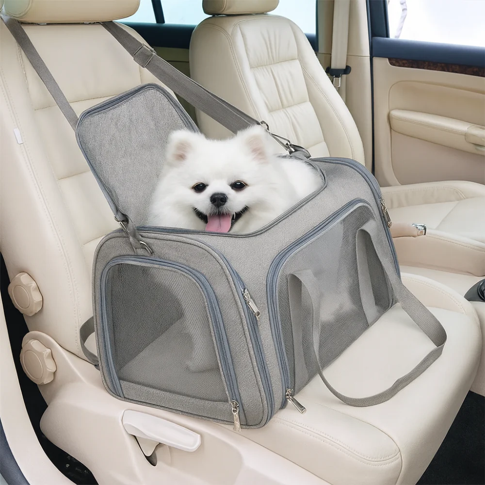 Sac de Transport Pliable Respirant pour Chats – Cage Souple et Légère