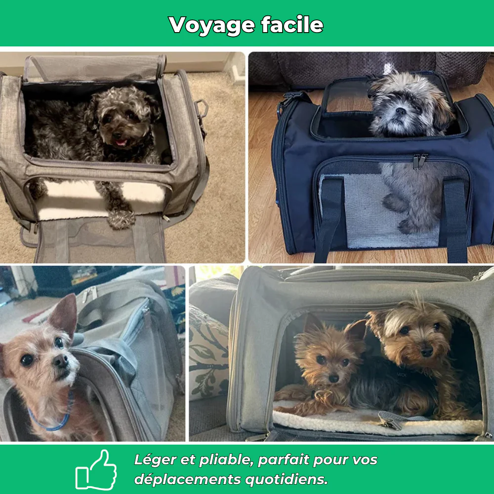 Sac de Transport Pliable Respirant pour Chats – Cage Souple et Légère - Image 4