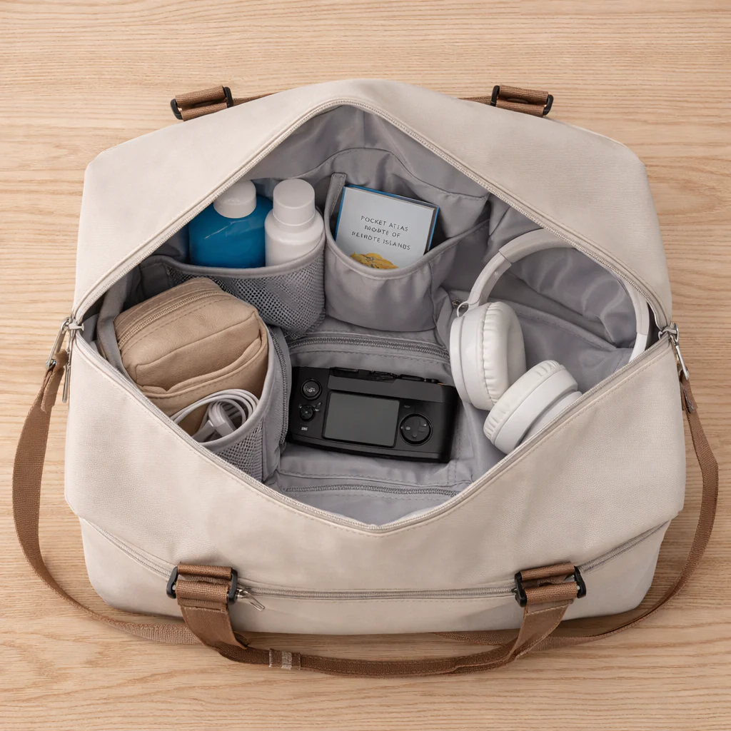 Sac de Voyage Élégant et Organisé | Sac de Voyage Cabine 45x36x20 Compatible Avion Grande Capacité - Image 2