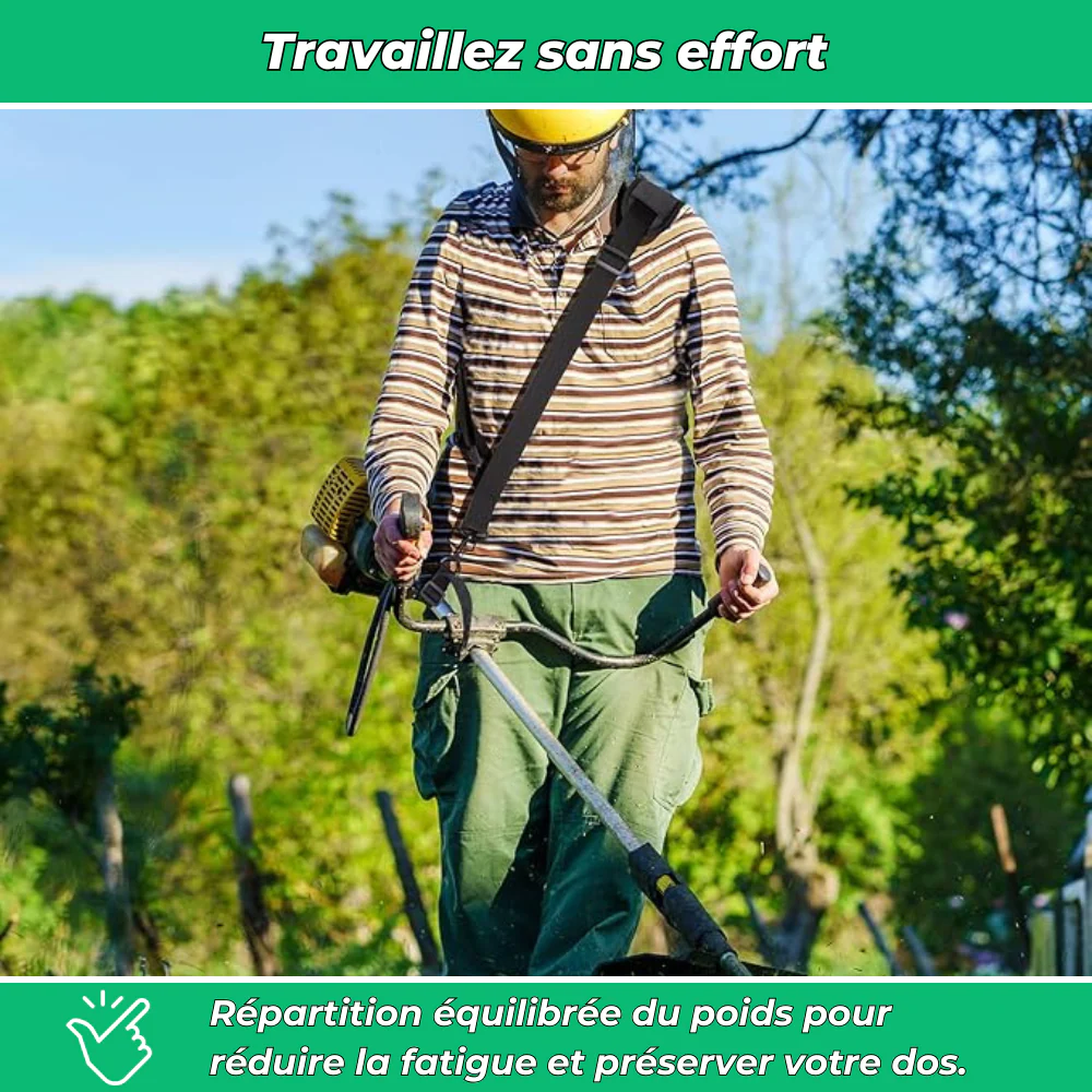 Sangle Réglable pour Débroussailleuse – Confort et Support lors du Jardinage - Image 3