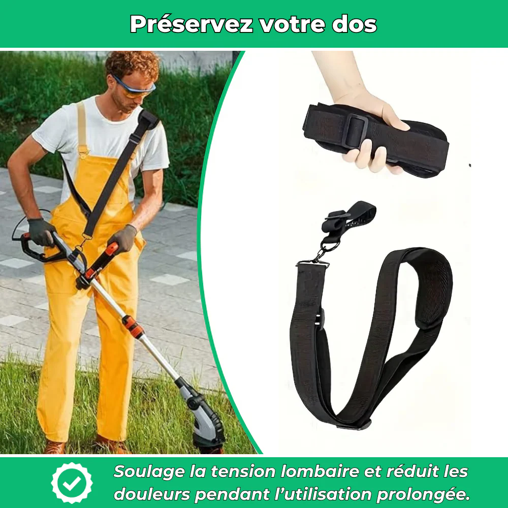 Sangle Réglable pour Débroussailleuse – Confort et Support lors du Jardinage - Image 5