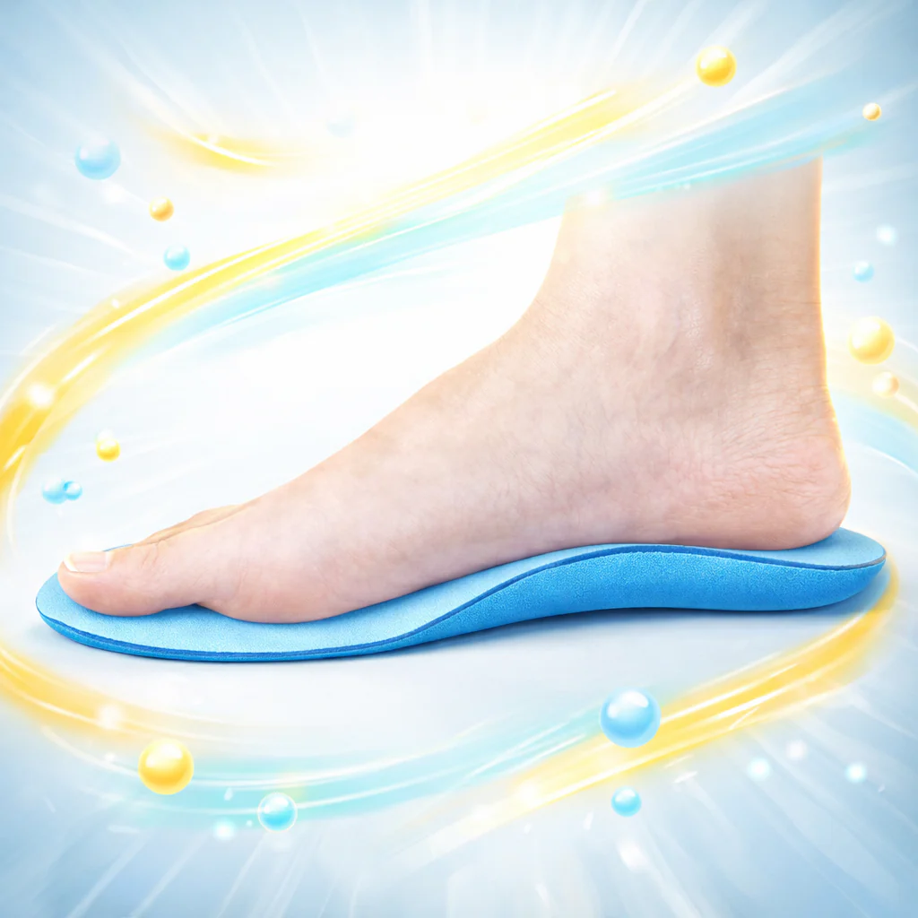 Semelles Intérieures en Gel Silicone Orthopédiques Absorption des Chocs - Image 2