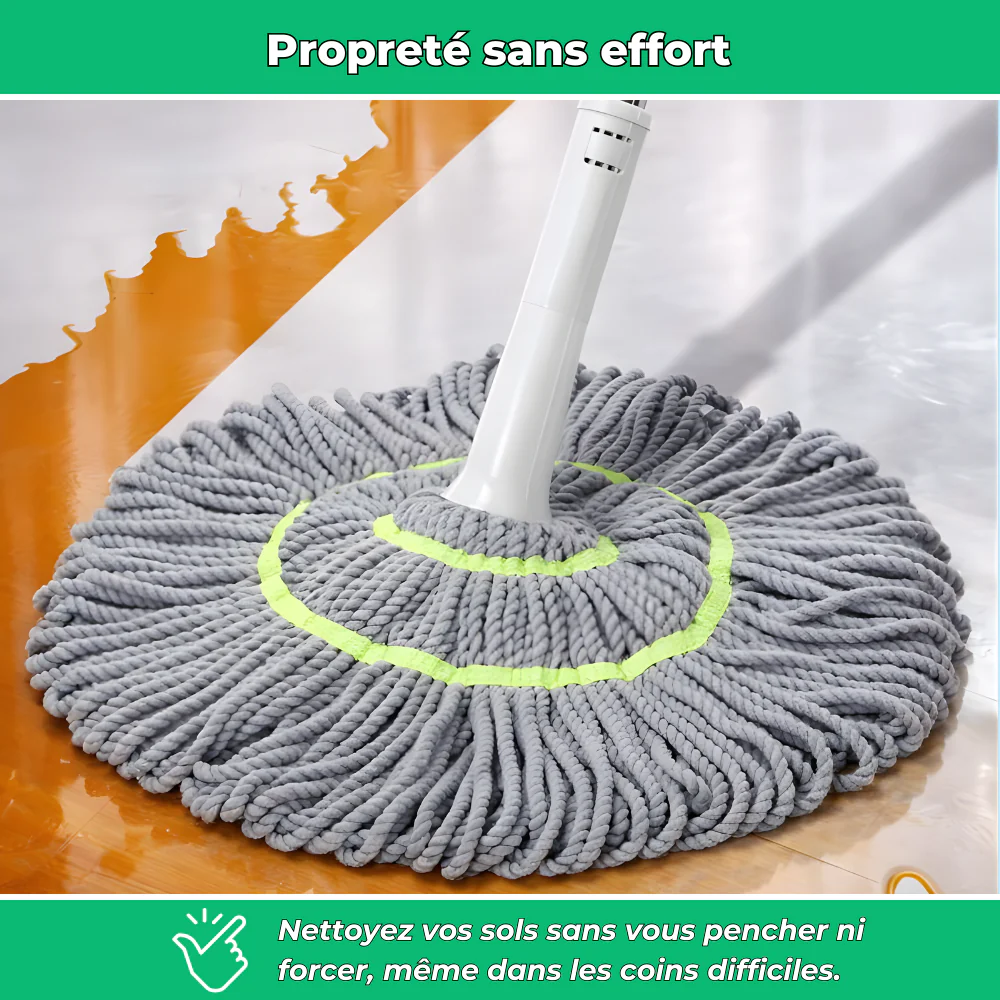 Turbo'Clean | Serpillière rotative auto-essorante | Essorage facile intégré - Image 3