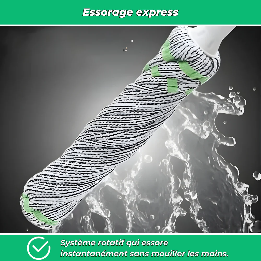 Turbo'Clean | Serpillière rotative auto-essorante | Essorage facile intégré - Image 4
