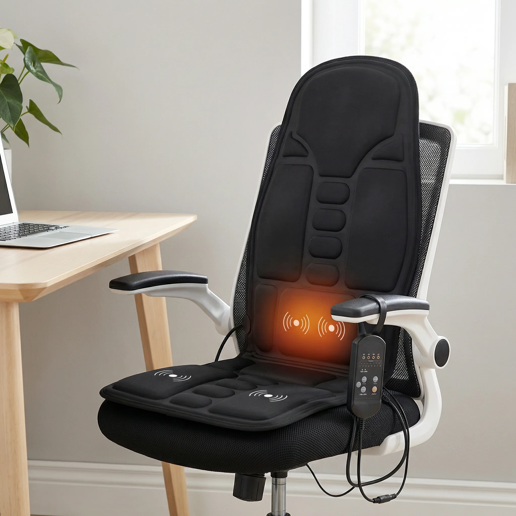 Siège Massant Chauffant Voiture & Bureau avec 8 Modes | Coussin Massage Dos, Relaxation et Soulagement Douleurs - Image 2