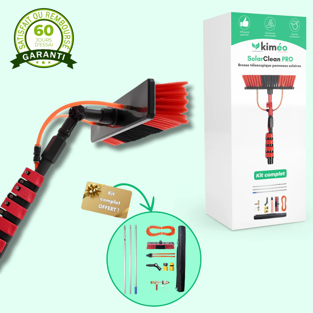 SolarClean PRO Brosse Télescopique Haute Performance pour Panneaux Solaires – Nettoyage Efficace et Pratique - Image 2