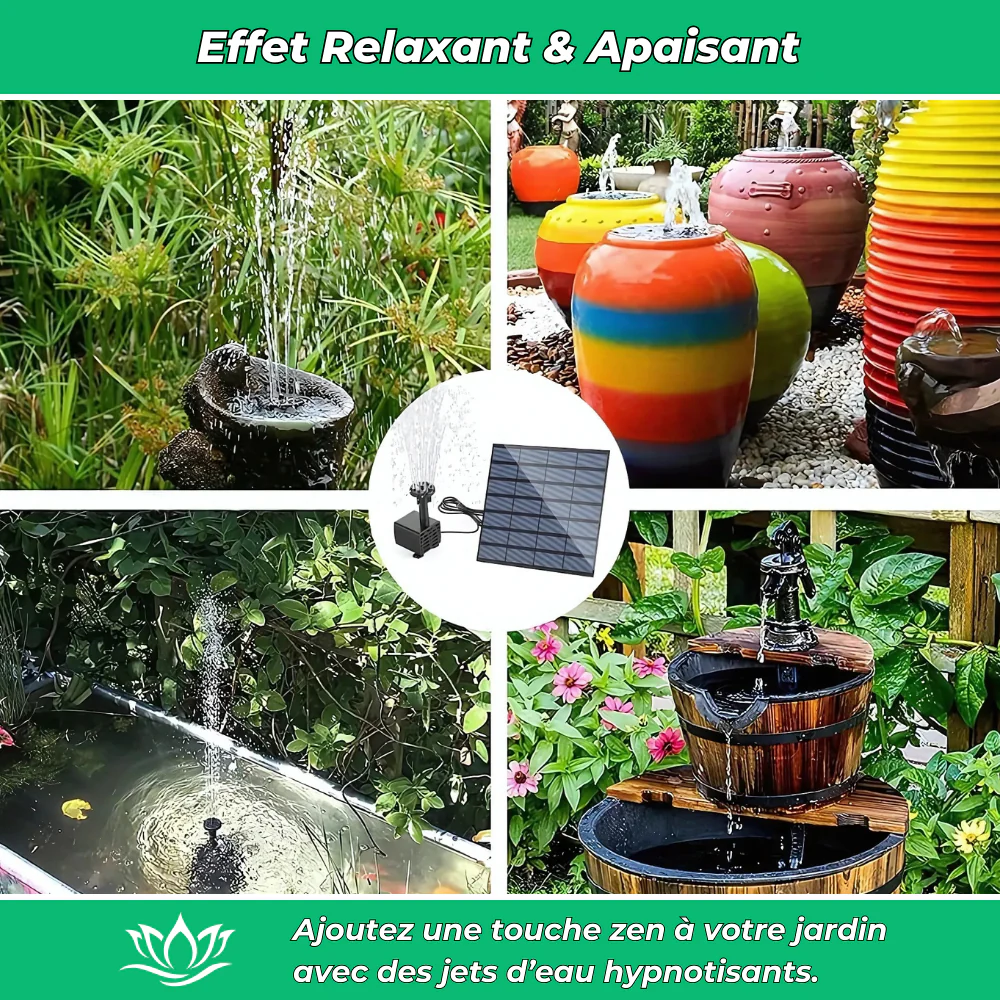 SolarFlow Fontaine Solaire Dynamique – Décoration de Jardin avec Pompe Solaire Écologique - Image 4