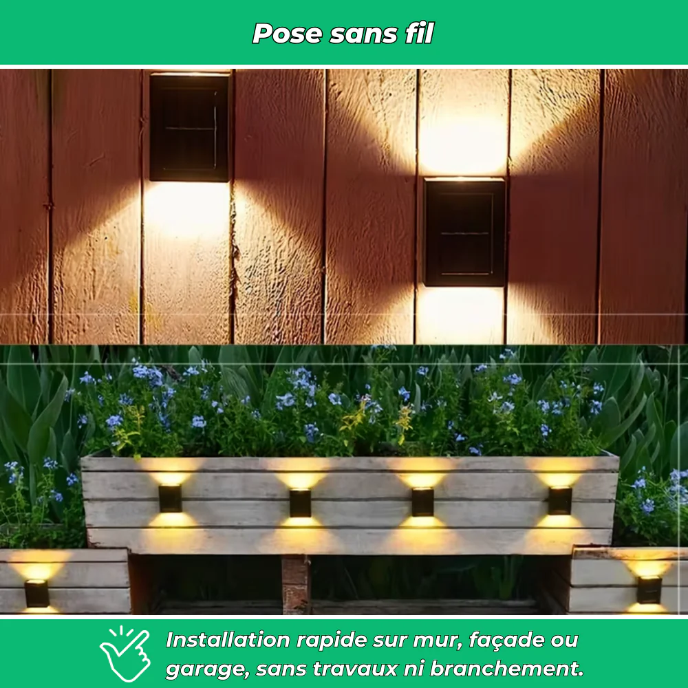SolarPro LED-Lampes Solaires LED Extérieures Sans Fil Murales - Image 5